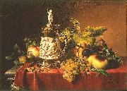 Johann Wilhelm Preyer Dessertfruchte mit Elfenbeinhumpen Germany oil painting artist